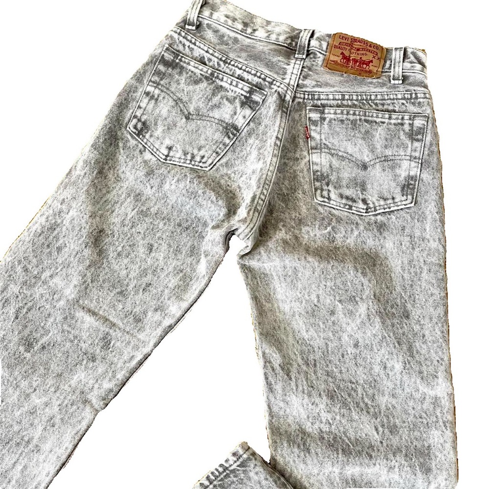Vintage Levi’s 501 Acid White Washed Denim Jeans